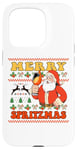 Coque pour iPhone 15 Pro Merry Spitz MAS X HO HO HOLY APEROLY XMAS SANTA Noël