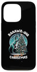 Coque pour iPhone 13 Pro Balade autour du dinosaure de Noël