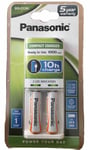 Panasonic Compact Battery Charger Kit BQ-CC50U Wall Plug-In For AA and AAA