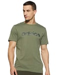 adidas FM0224 E CAMO LIN TEE T-Shirt Mens Legacy Green/Black/Legend Ivy/Pantone S