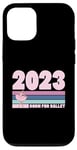 Coque pour iPhone 12/12 Pro Née pour le ballet en 2023, fête d'anniversaire d'une ballerine de style rétro