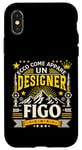 Coque pour iPhone X/XS Un Designer Figo - Idee Regalo Per Graphic Designer