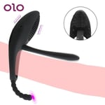 AUCUNE Cockring,OLO 7 vitesses vibrant anneau de pénis g spot vibrateur coq retard éjaculation jouets sexuels pour Couples Anal