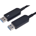 Fuj:tech USB A 3.2 Gen1 AOC -kaapeli, 15m