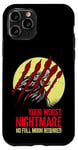 iPhone 11 Pro Bloody Scratches Nightmare Full Moon Howling Wolf Werewolf Case