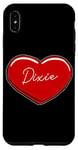 iPhone XS Max Hand Drawn Heart Dixie - First Name Hearts I Love Dixie Case