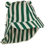 Liewood solhatt Senia stl 3-6 mån, stripe garden green/sandy