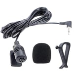 3.5mm Microphone, NewTH HD Voice Assembly Mic for Car Vehicle Head Unit Bluetooth Enabled Stereo Radio DVD GPS
