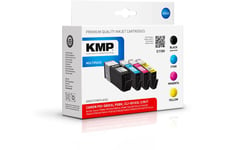 KMP MULTIPACK C110V - 4 paket - Storlek XXL - sort, gul, cyan, magenta - blækpatron (alternativ till: Canon CLI-581CXXL, Canon CLI-581MXXL, Canon CLI-581YXXL, Canon PGI-580PGBKXXL)