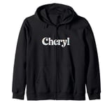 Cheryl Name Custom Flower Personalized Botanical Women Zip Hoodie