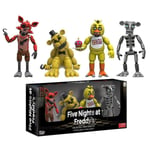 4 st Fem nätter hos Freddys figurer Leksaksprydnad FNAF Foxy Bonnie Bear Leksaker Skrivbordsdekoration Presenter i kartong A