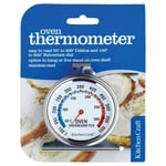 KitchenCraft Stainless Steel Oven Thermometer 6.5 x 8cm 50-300°C Silver KCOVENTH