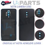 For ONEPLUS 6T 1+6T Rear Back Battery Cover With Camera Lens & Adhesive Black