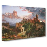 The Spirit Of War By Jasper Francis Cropsey Classic Painting Canvas Wall Art Print Ready to Hang, Framed Picture for Living Room Bedroom Home Office Décor, 24x16 Inch (60x40 cm)