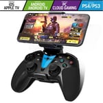 Manette Telephone Android Bluetooth avec Bouton Programmable + Support Smartphone - Compatible Iphone, IOS, Android, PS4, PS3, PC