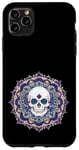 Coque pour iPhone 11 Pro Max #snirt Coque de protection pour téléphone portable Motif mandala Tête de mort