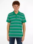 Tommy Hilfiger Regular Essential Polo Shirt, Green Malachite