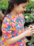 Frugi Kids' Karensa Organic Cotton Orange Blossom Top, Multi