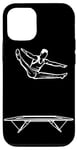 Coque pour iPhone 12/12 Pro Trampoline Guy Entraîneur Trampoline Gymnastique