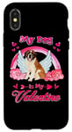 iPhone X/XS My Dog Is My Valentine Funny St Bernard Dog Valentines Day Case