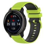 Garmin Vivoactive 4 , Venu 2, Forerunner 255 osv., Urbånd (22 mm) - Lysegrøn / Sort