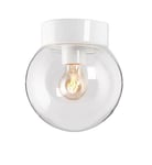 Ifö Electric Vägg-/Taklampa Classic Glob 200 Klar Rak IP44 E27 7507185I