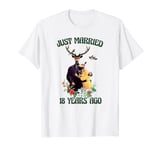 Just Married 18 years Ago Deer Couple Hunter Loves Hunting T-Shirt