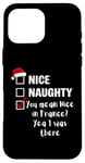 Coque pour iPhone 16 Pro Max Nice Naughty You Mean Nice In France - Père Noël amusant