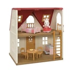 Sylvanian Families - Le cosy cottage du village - Set 1 figurine et + 12 accessoires - Plongez dans l'univers de la famille Sylvanian - Figurines animaux miniatures - Jouet enfant 3 ans et + - 5567