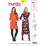 Burda 6381 - Kjole EUR: 36-46, US: 10-20