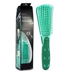 BESTOOL Detangle Hair Brush, Detangling Brush for Black Natural Hair Curly Hair Afro 3/4abc Texture, Faster and Easier Detangle Wet or Dry Hair with No Pain (Green)