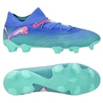 PUMA Future 7 Ultimate FG/AG Formula - Blå/Hvit/Electric Peppermint Dame, størrelse 41