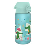 Ion8 Gourde Enfant, 350ml, Anti-Fuite, Facile à Ouvrir, Verrouillage Sécurisé, Lavable en Lave-Vaisselle, Sans BPA, Poignée de Transport, Facile à Nettoyer, Carbone Neutre, Motif Crocodiles