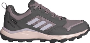 Adidas Women's Tracerocker 2.0 GORE-TEX Trail Running Shoes Charcoal/Silver Dawn/Preloved Fig, 38 2/3