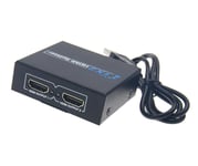 2 Output 1 Input HDMI Splitter Amplifier 2 Way Switch Box Hub For HDTV PS3 1080P