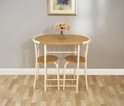 Greenhurst Stylish Compact Dining Table (Light Oak/Buttermilk)
