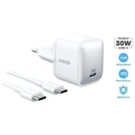 Usb-C Wall Charger GaN Anker Atom PD 1 30W with 2m Cable Smartphone UFL6