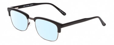 Times Square Liberty Unisex Blue Light Filter Glasses Black GunMetal Silver 55mm