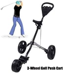 XINTONGSPP 3-Wheel Golf Trolley, Outdoor/Home/Office/Push-Pull Golf Cart with, Enhanced Mobility/Storage (Only One Golf Cart)
