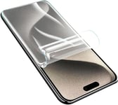 [2 Pièces Protection Ecran Pour Iphone 15 Pro Max, Tpu Film Souple D'hydrogel Protection [Protection Maximale][Sans Bulles] [Anti-Rayures]