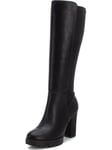 REFRESH Femme 172258 Botte Haute Jusqu'au Genou, Noir, 39 EU