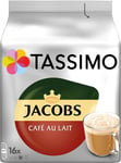 Tassimo Jacobs Café au Lait, 16 Coffee Capsules for 16 Drinks