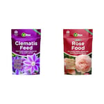 Vitax Ltd Clematis Feed 0.9KG Resealable Pouch & 6ORF901 Vitax Organic Rose Feed 0.9KG Resealable Pouch