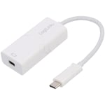 Adnauto - Adaptateur mini DisplayPort prise male usb c prise male 0.15m - Blanc