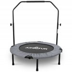 Mini Trampoline Fitness Jump4fun Pliable Double-Bar - Ø92cm - Gris