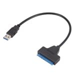 USB 3.0 - SATA mobiilikiintolevysovitinkaapeli ulkoinen 2,5 tuuman puolijohde SSD mekaaninen muunnin helppokäyttöinen kaapeli musta