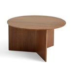 HAY - Slit Table Wood Round XL Walnut - Sofabord - Tre farget - Tre