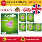 6 xNicorette Inhalator, 15 mg, 20 Cartridges x 120 Cartages (Stop Smoking Aid)