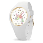 ICE-WATCH - Ice Fantasia White - Girl's Wristwatch With Silicon Strap - 016721 (Small)