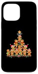 Coque pour iPhone 13 Pro Max Jolly Gingerbread Christmas Tree Tee Gingerbread T-shirt pour femme